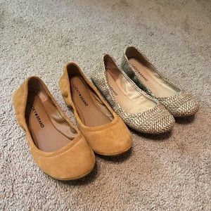 Set of Lucky Brand Ballet Flats size 7